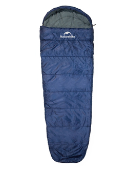 Спальный мешок Naturehike MJ600, синий (CNK2300SD014), молния справа