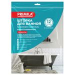 Шторка для ванной ПОЛИЭСТЕР, 180х200 см, кольца в комплекте,коричневый бриллиант, PRIMILA, 700097