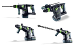 Новинка! Перфоратор аккумуляторный комбинированный 18В FESTOOL KHC 18 EB-Basic в систейнере Sys³, 2,6 Дж, D сверла 68 мм, Диапазон зажима патрона 1,5 - 13 мм, Макс. D сверления в бетоне 26 мм, для ударного сверления, долбления, бесшумного сверления, завинчивания 577447