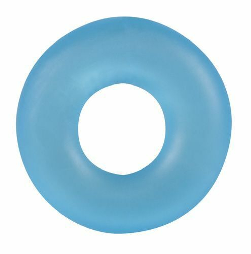 Голубое эрекционное кольцо Stretchy Cockring (Цвет: голубой)