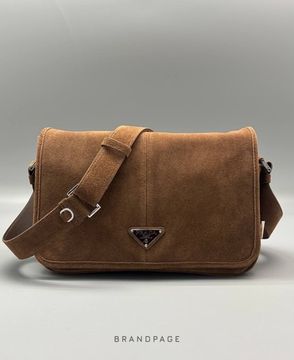Сумка-мессенджер коричневая от Prada BP5-844394