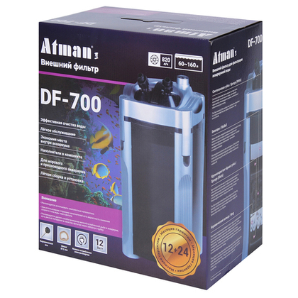 ATMAN DF-700 Фильтр внешний для аквариума 60-120 л, 820 л/ч, 12 Вт