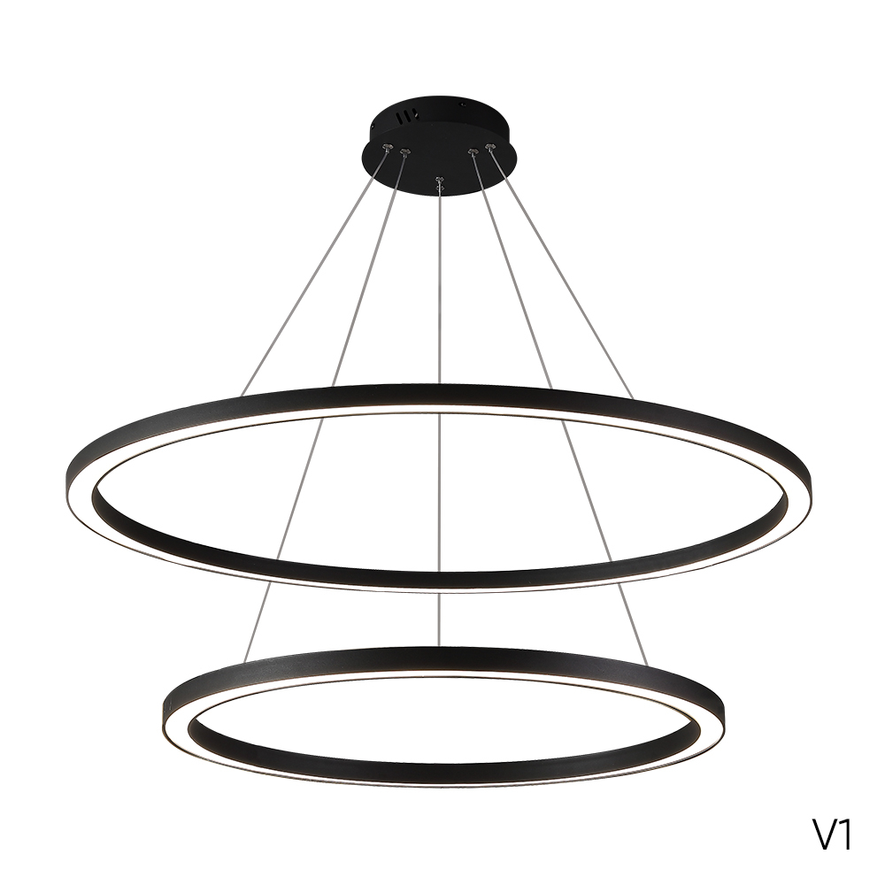 Подвесная светодиодная люстра Crystal Lux FORTUNA SP123W LED BLACK