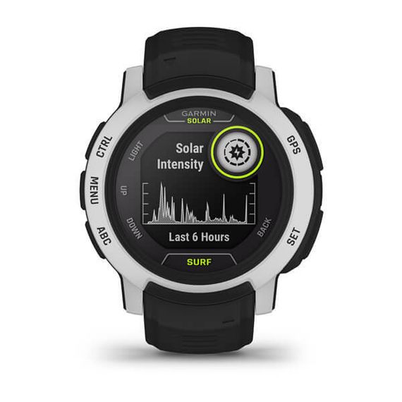 Умные часы Garmin INSTINCT 2 SOLAR Surf черный с белым безелем