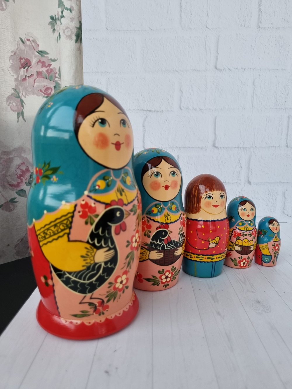 Матрешка "с курочкой" традиция 5мест