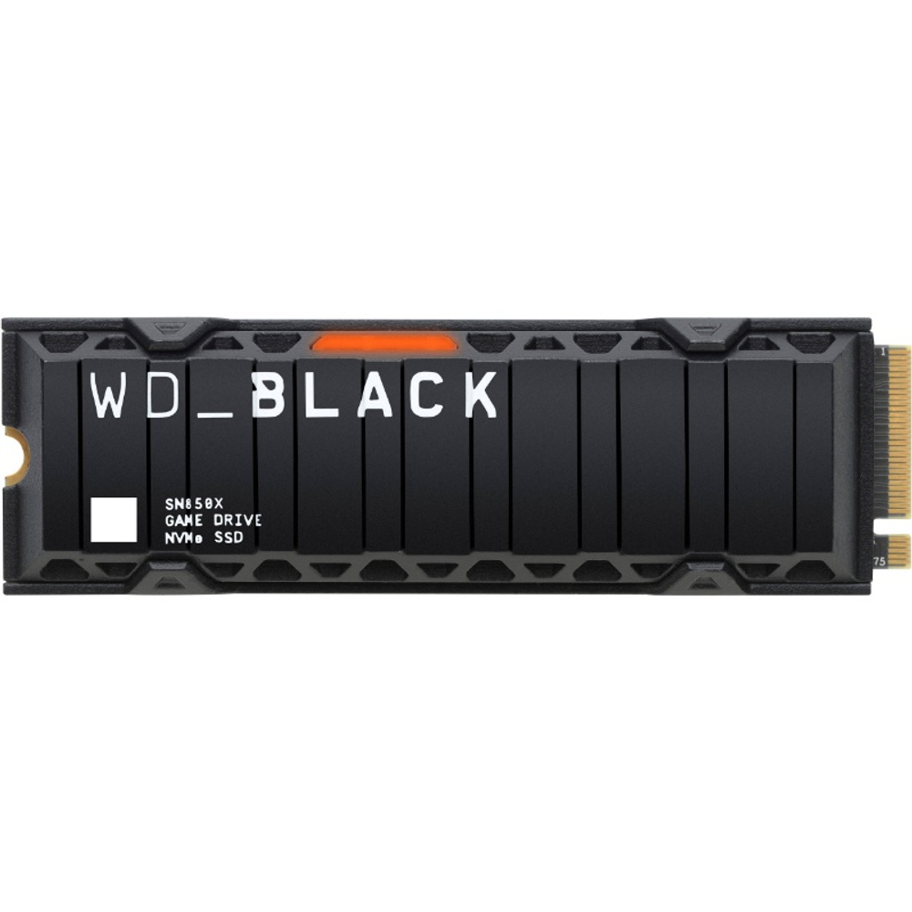 Твердотельный накопитель SSD 8Tb Western Digital Black SN850X M2.2280 PCIe 4.0, 7200MBs/6600MBs, TBW 4800, with heatsink