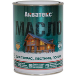 Матовое бесцветное масло Aquatex для террас, лестниц и полов 0,75л