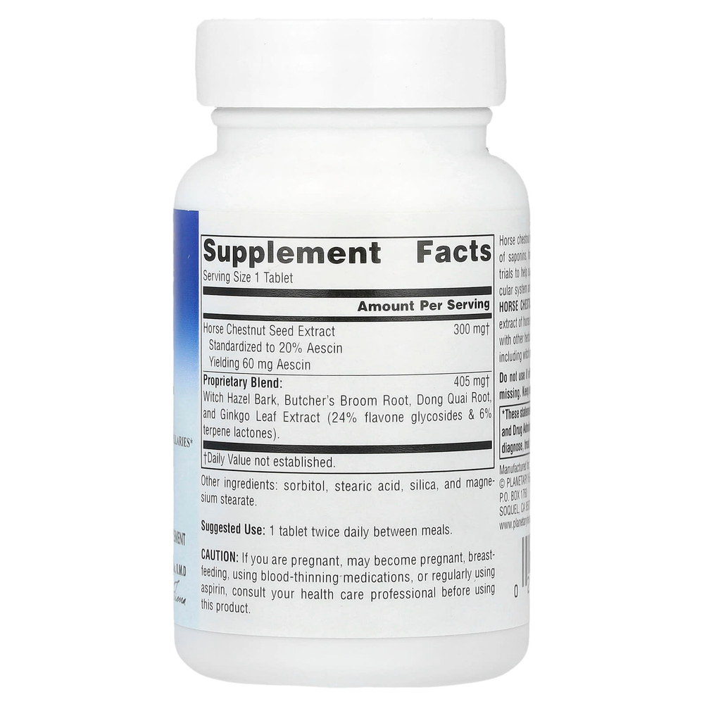 Planetary Herbals, Horse Chestnut Vein Strength ™, 42 таблетки