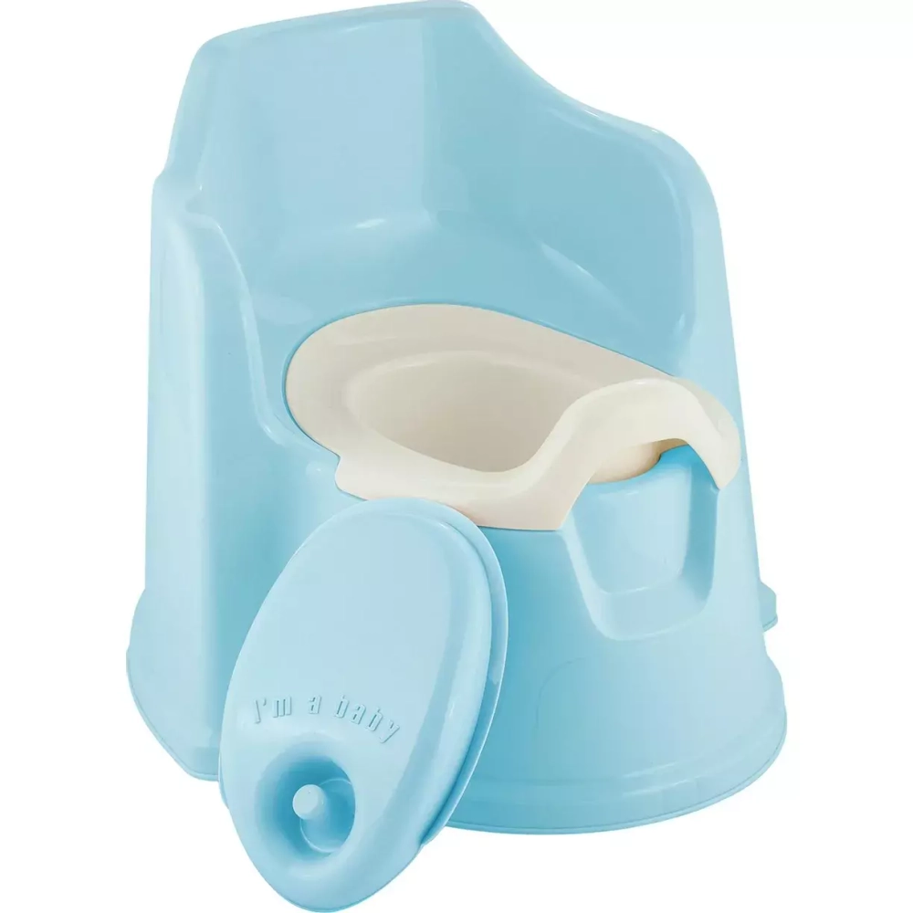 Горшок со спинкой с крышкой Lalababy Protect Me голубое облачко (6 шт) LA104211020