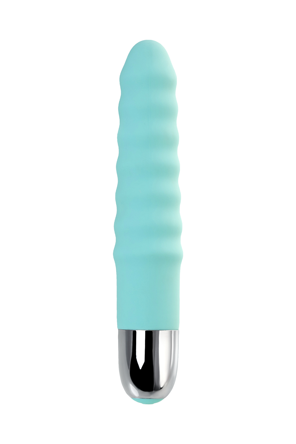 Вибратор с клиторальным стимулятором Flovetta Flax мятный 17,5 см
