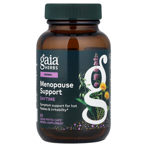 Gaia Herbs, добавка для поддержки при менопаузе для женщин, дневная добавка, 60 Liquid Phyto-Caps®