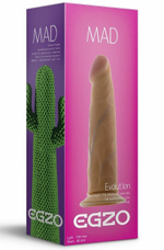 Телесный фаллоимитатор без мошонки Mad Cactus - 18,5 см. (Цвет: телесный)