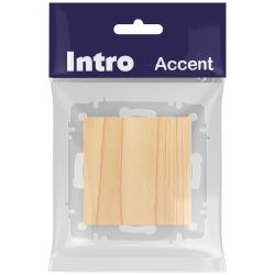 Переключатель Intro Accent 6-103-11 , 10А-250В, IP20, СУ, AL/CU, сосна | Intro