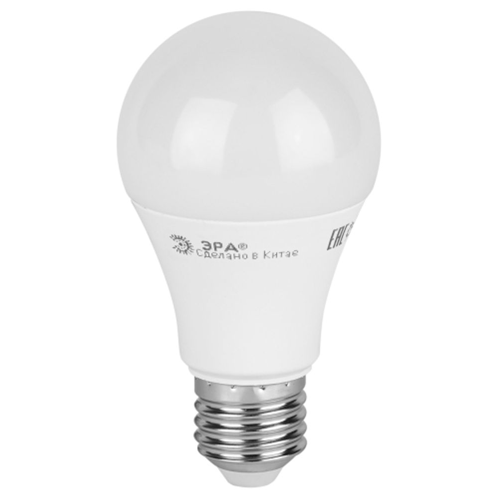 Лампа светодиодная ЭРА RED LINE LED A65-18W-840-E27 R 18Вт груша нейтральный белый свeт Е27 | Лампы cветодиодные Груша (A)
