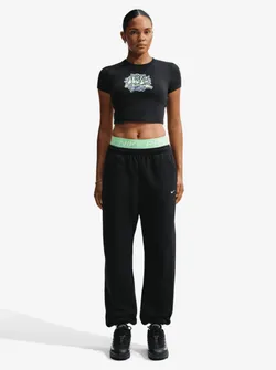 Брюки спортивные женские NIKE W NK STDO FLC MW HR OS CFF PNT