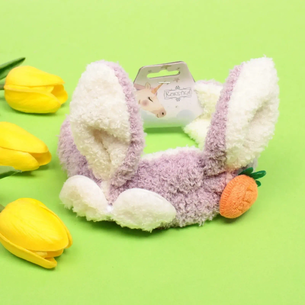 Повязка на голову «Little bunny- Lucky», микс 4 цвета, 20*6 см (подвес Единорожек)