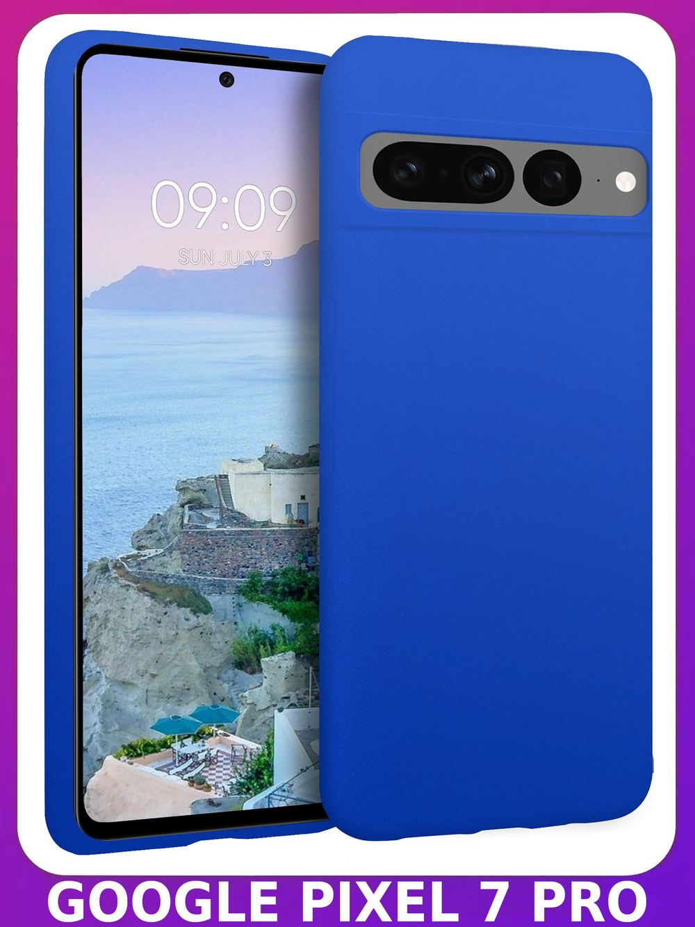 Мягкий Soft Touch чехол из силикона для GOOGLE PIXEL 7 PRO с бархатной подкладкой