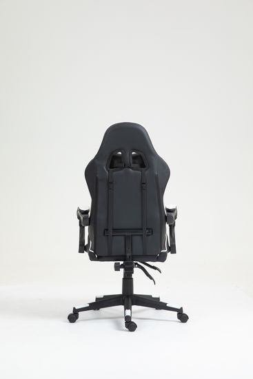 Кресло спортивное TopChairs Shadow черно-белый