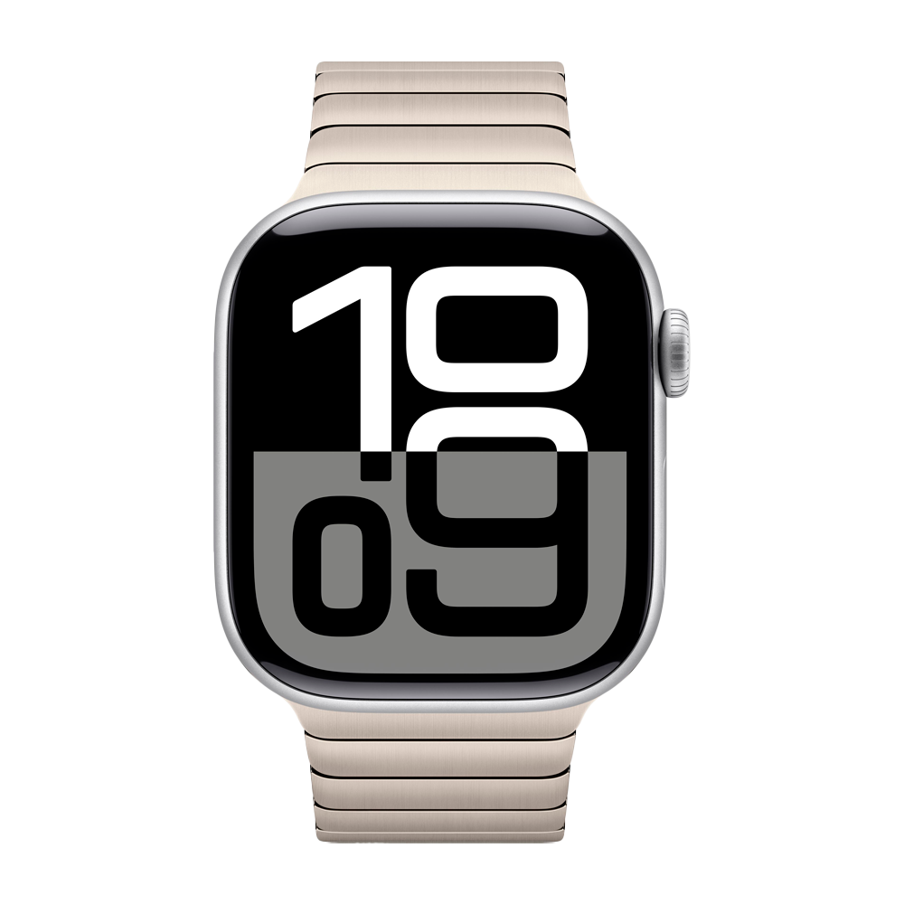 Умные часы Apple Watch Series 10 GPS, 42mm, Silver Aluminium Case with Link Bracelet, Natural
