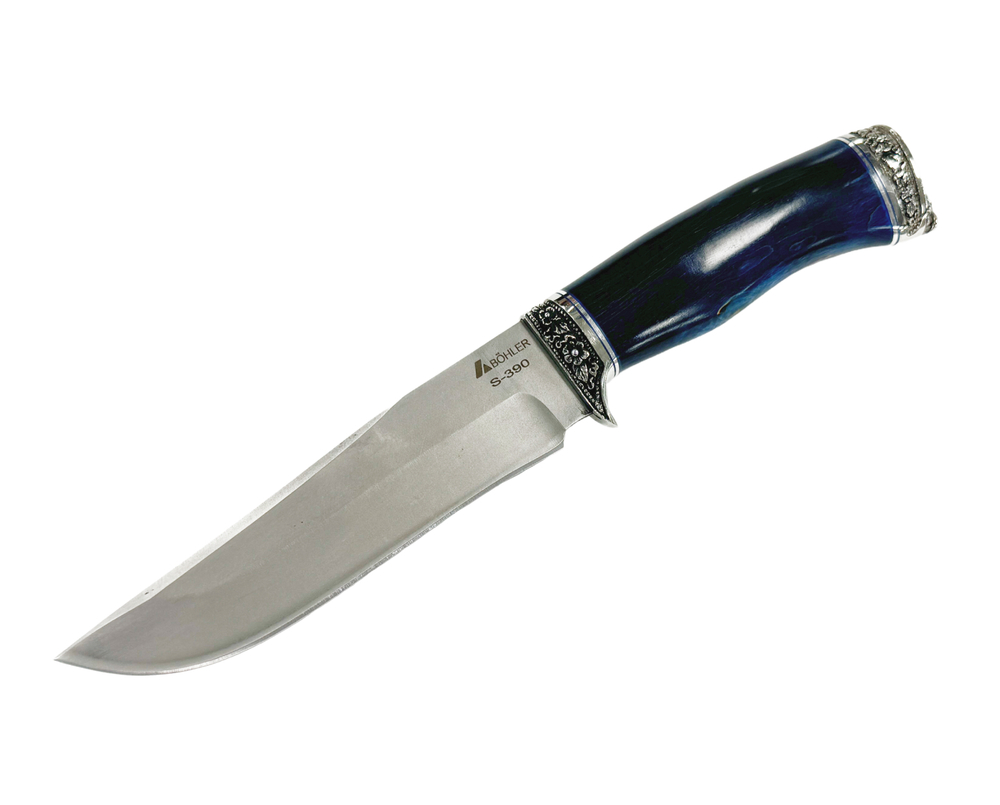 Нож Егерь, BOHLER S390, стабилизированная карельская береза