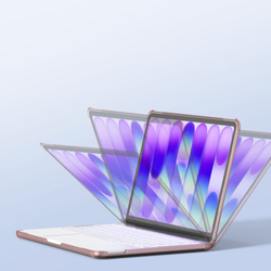 Чехол розового цвета для ноутбука MacBook Neo 13 (с 2026-) от Dux Ducis, серии LCGH Series Protective Case
