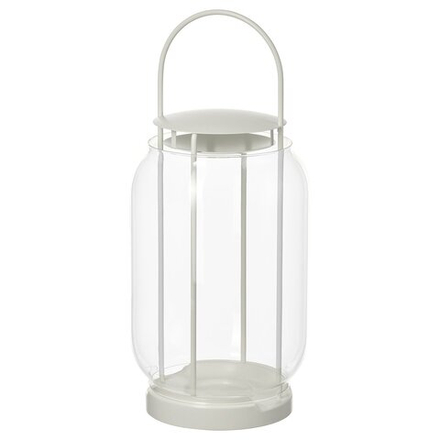 IKEA TOFSAND  (ИКЕА ТОФСАНД)  -  Фонарь для свечей-столбиков, для дома/улицы - белый 44 см