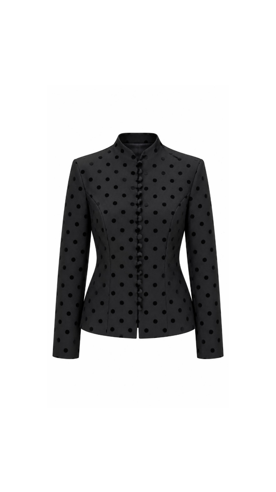 Жакет в горошек