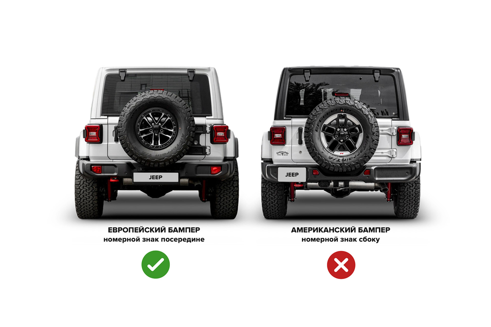 Фаркоп BMS для Jeep Wrangler JK, JL 2018-2026 (под европейский бампер)