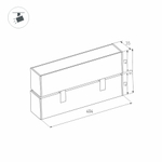 Светильник MAG-FLAT-FOLD-45-S405-12W Day4000 (WH, 100 deg, 24V) (Arlight, IP20 Металл, 3 года)