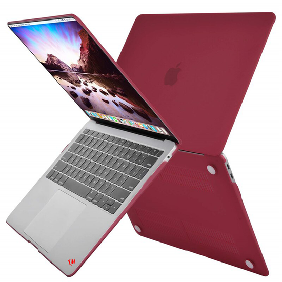 Защитный чехол-накладка Case для Apple MacBook New Air 13" (2020г.) Бордовая матовая