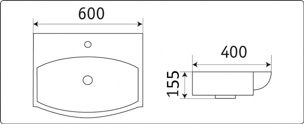 Умывальник CeramaLux 78014D
