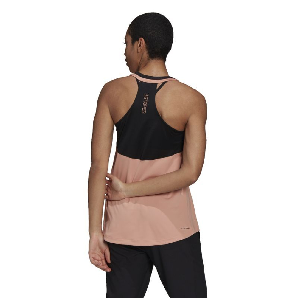 Женский топ теннисный Adidas Club Tank W - ambient blush/black