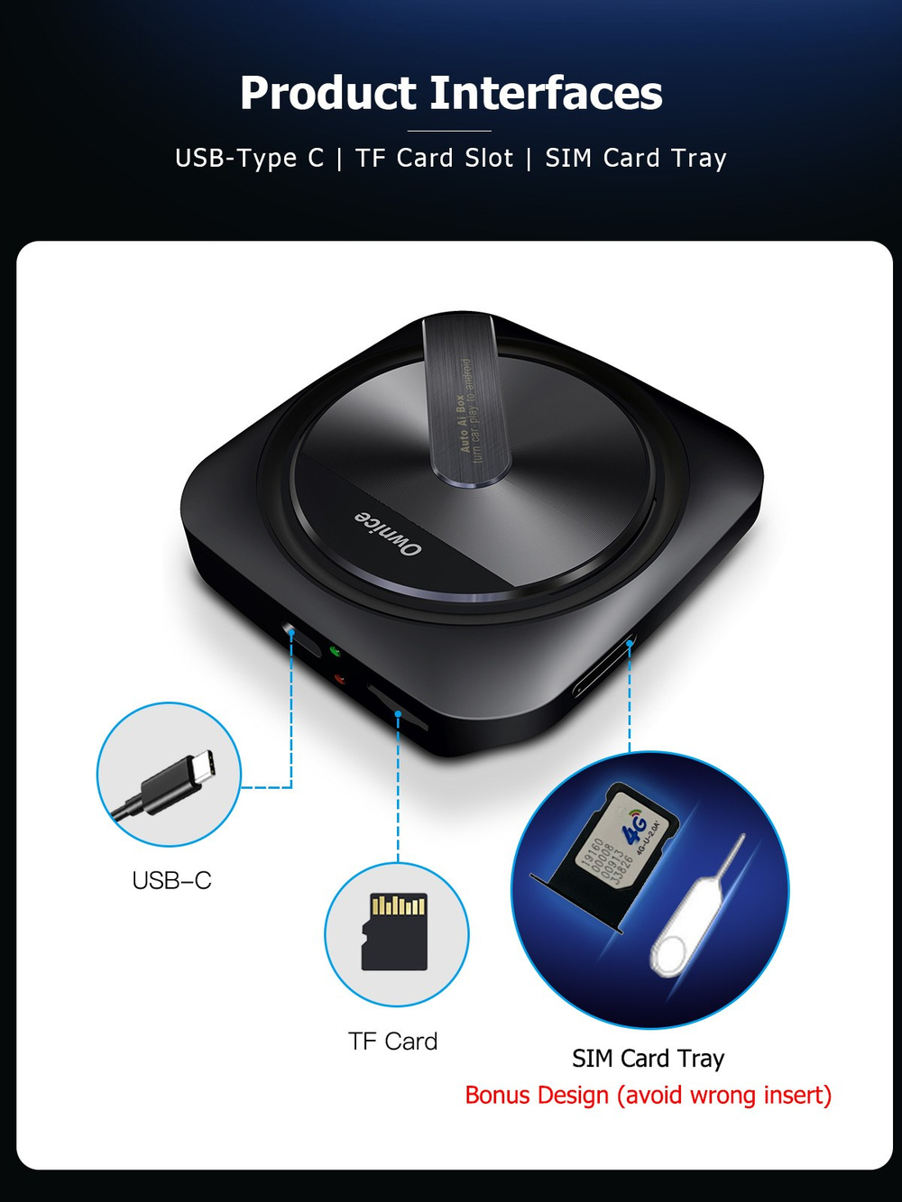 Android-блок для штатного CarPlay KUBERG OL-AI-A0