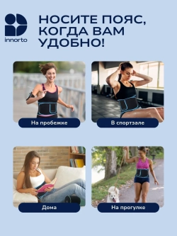 Пояс для похудения живота и боков с эффектом сауны