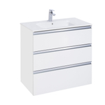 Roca A857406806 The Gap Тумба под умывальник подвесная, 805х46х865 мм, 3 ящика, Белый глянец
