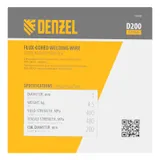 Порошковая проволока Е71TGS, диам. 1 мм, 4,5 кг, диам. катушки D200 Denzel — фото 4