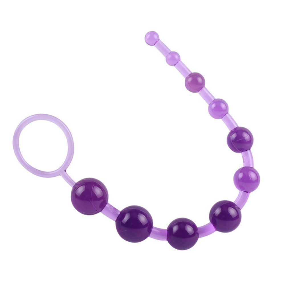 Анальные шарики SASSY Anal Beads (фиолетовый) (Цвет: фиолетовый)