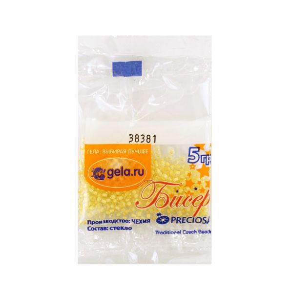 Бисер Preciosa 10/0, 50 г (10 шт по 5 г), цв.38381