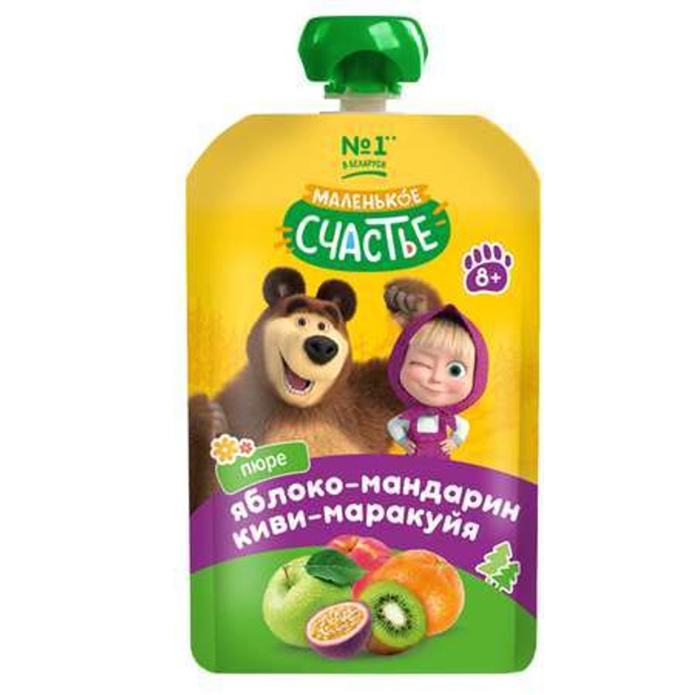 Пюре Маша и Медведь 85 г Яблоко-Мандарин-Киви-Маракуйя