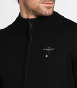 Хлопковый свитер Aeronautica Militare - черный(MA1390L415)