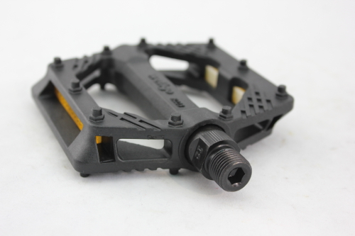 Педали нейлон BMX/Downhill Black B223N широкие ось Cr-Mo черные WELLGO
