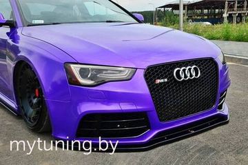 Сплиттер бампера переднего V.1 для AUDI RS5 B8 (10-15)