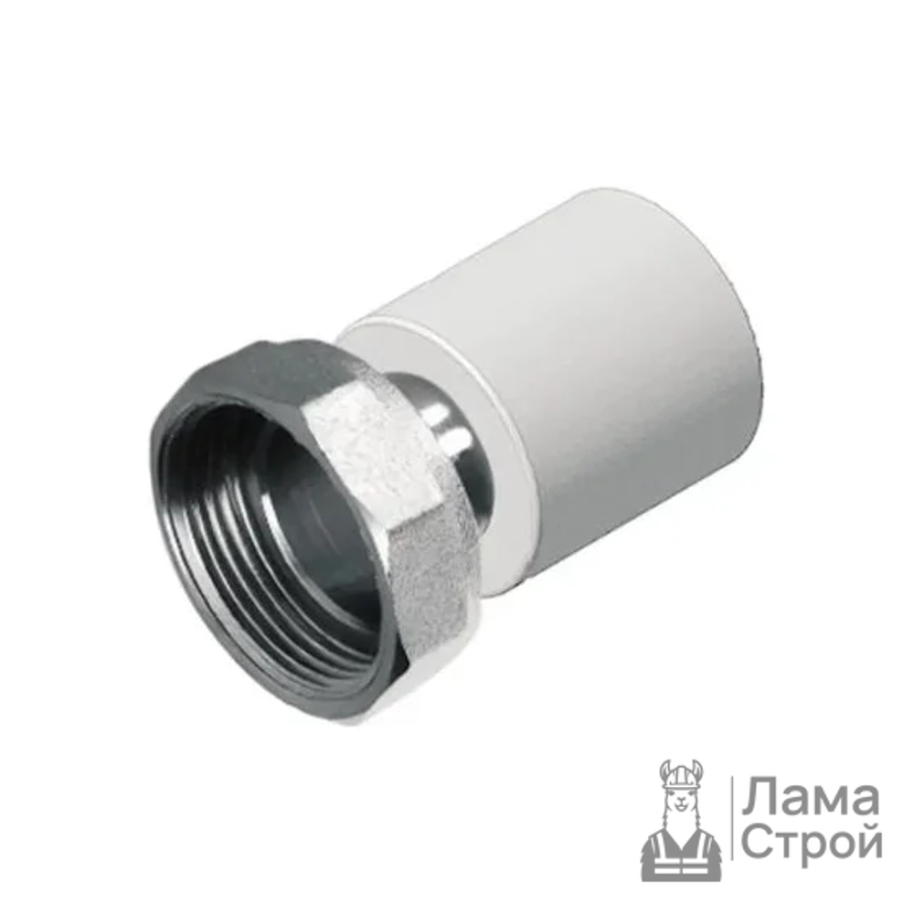 Муфта с накидной гайкой 20 × 1/2″ белая