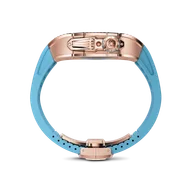 Корпус для Apple Watch RST45 - Голубой/Розовое золото/Кристаллы