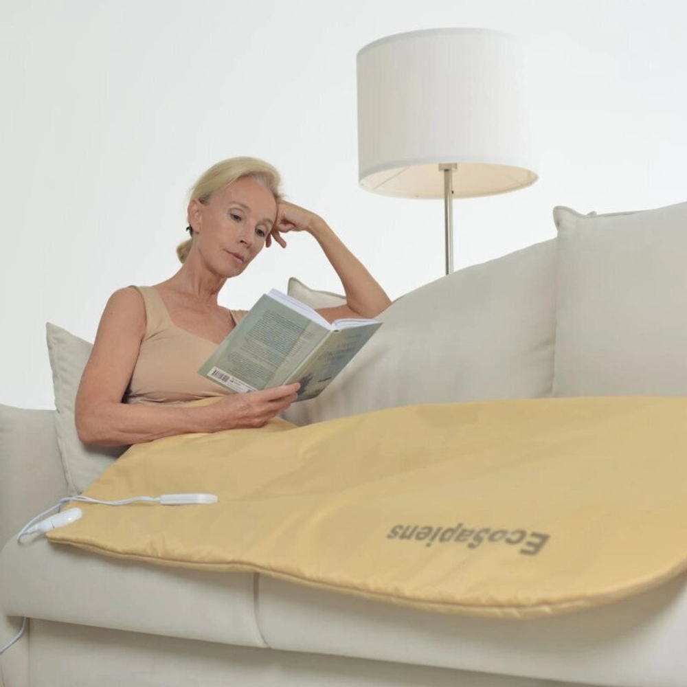 Электропростынь влагостойкая   с инфракрасным прогревом EcoSapiens Ivory 145х80 см