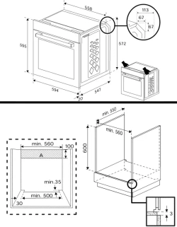 Электрический духовой шкаф Hotpoint HSTFD 1232 JS BLG