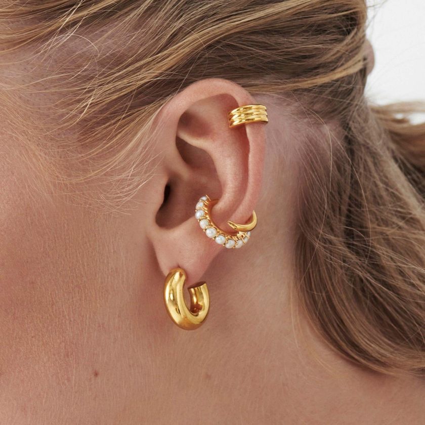 Chunky Claw Pearl Ear Cuff