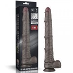Реалистичный фаллоимитатор Lovetoy KING SIZED (33,5×5,7 см) с двойным покрытием, чёрный