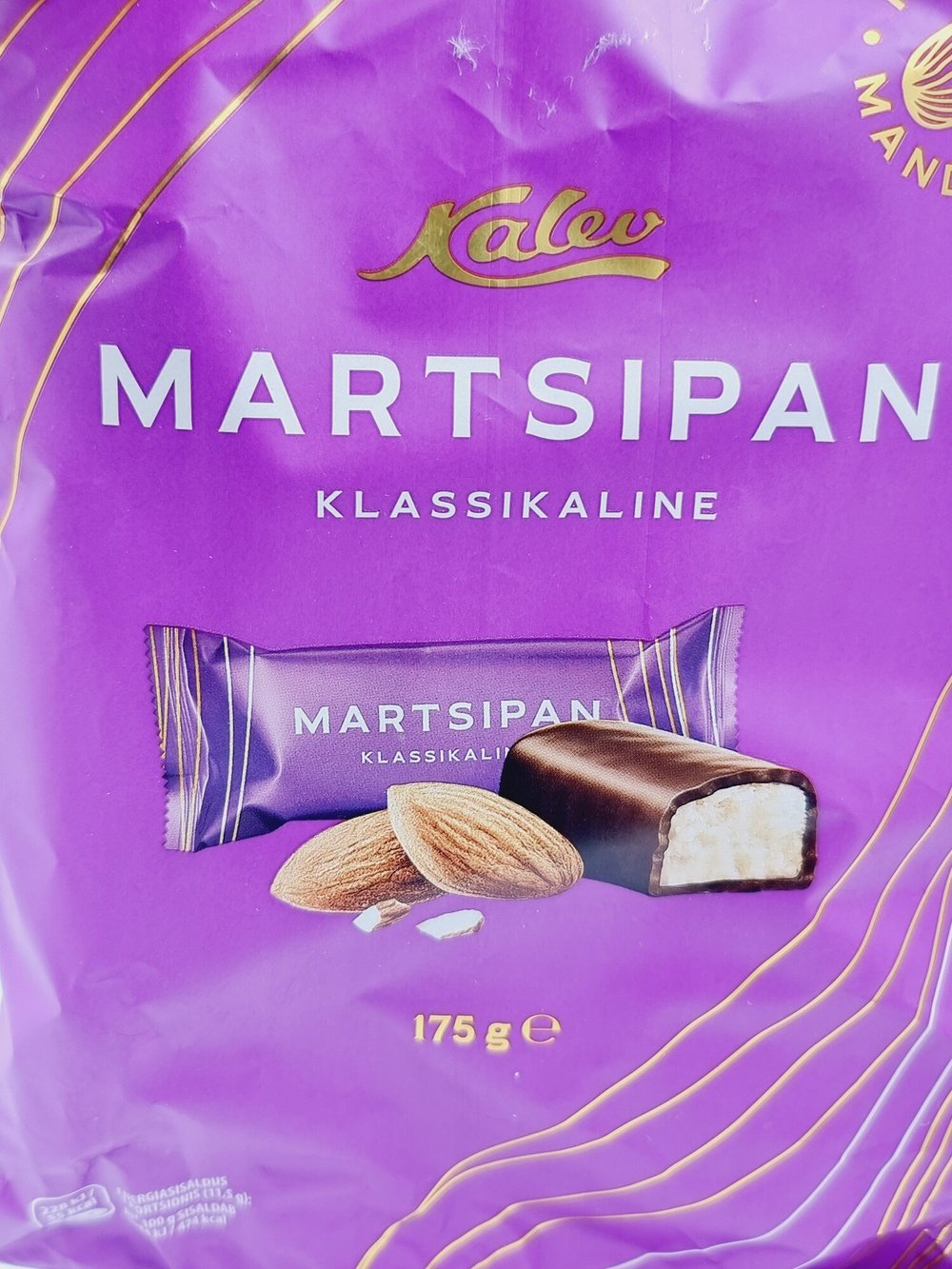Kalev Марципановые конфеты в шоколаде классические 175 г (из Эстонии)
