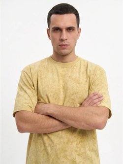 Футболка бежевый меланж  oversize XS-M